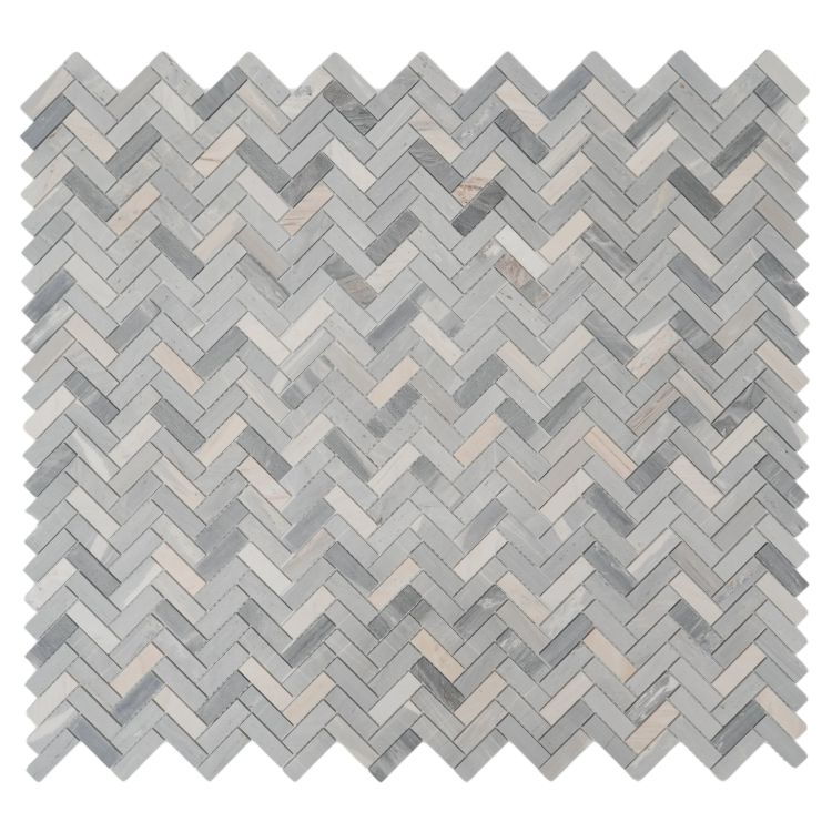 Herringbone Italian Blue 11 x 12.5